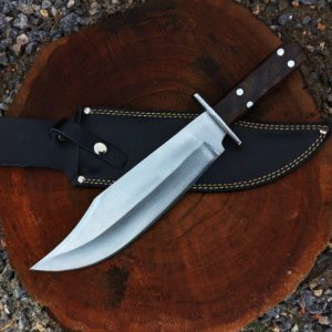 Condor Undertaker Bowie Knife: Stainless Steel Hunting Knife with Walnut Wood Handle