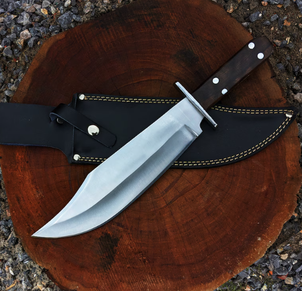 Condor Undertaker Bowie Knife: Stainless Steel Hunting Knife with Walnut Wood Handle