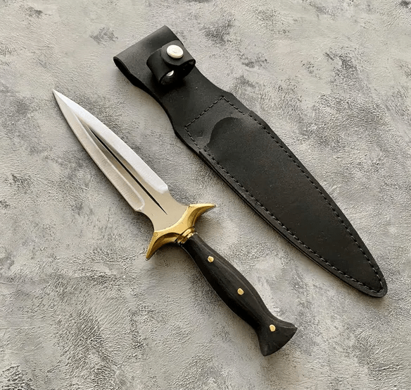 Daggers Real Knife Handmade and Real Leather Sheath, Daggers Fantasy Knives, Fantasy Daggers, Double Edge Knife, Daggers Gift Knife