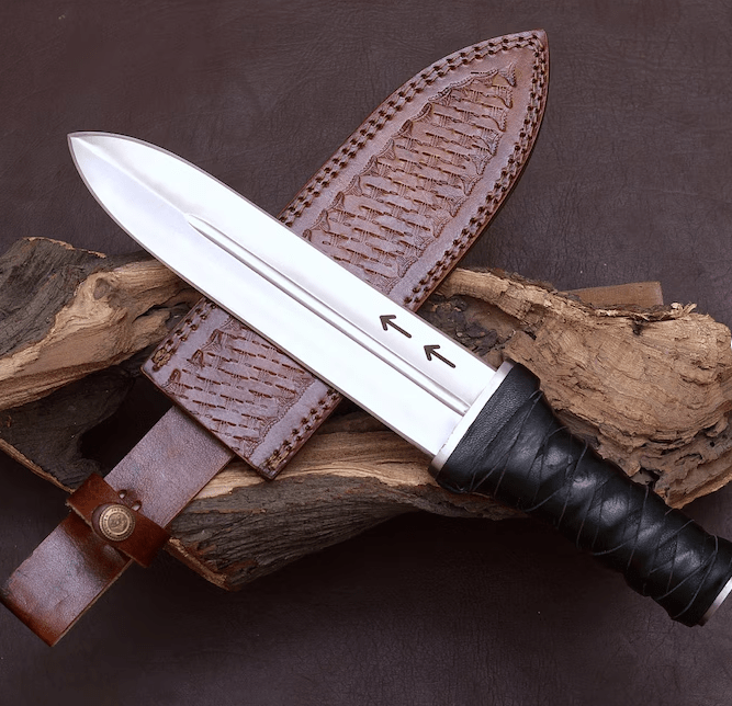 Hand forged Thorfinn dagger, Anime Vinland Saga Hunting Knife, Birthday gifts for friends buddy, Gifts for anime lovers husband men brother - Image 2