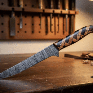 Fishing Fillet Knife Handmade Damascus Steel Flexible Blade Fillet Knife gift for groomsmen birthday gift for men comes with Leather Sheath