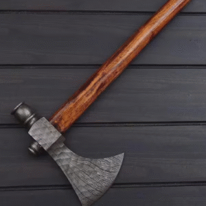 Handmade Damascus Steel Tomahawk / hatchet SMOKING Axe with Rose wood Handle, best Christmas gift for him her, Birthday & Anniversary Gift