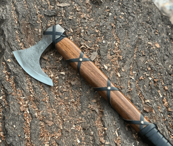 Ragnar Lothbrok Viking Axe, Hand Forged Carbon Steel Axe, Norse Ragnar inspired axe, Gift for Men, Handmade Viking Decor Collectible
