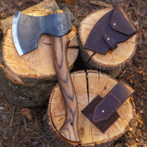 Hand-Crafted Carving Axe: Hardened Steel Carpentry Hatchet