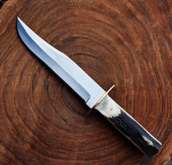 Handcrafted Bowie Knife | Stainless Steel Hunting Knive with Stag Handle | Survival Knife Gift for Him | Outdoor Bushcraft Tool - Image 4
