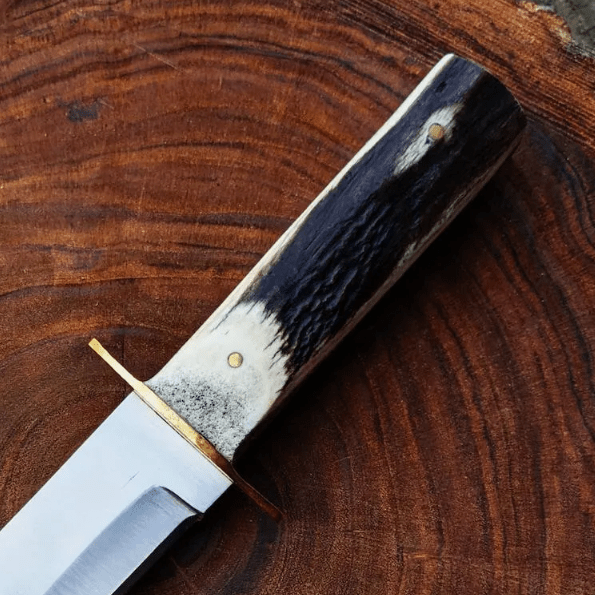 Handcrafted Bowie Knife | Stainless Steel Hunting Knive with Stag Handle | Survival Knife Gift for Him | Outdoor Bushcraft Tool - Image 3