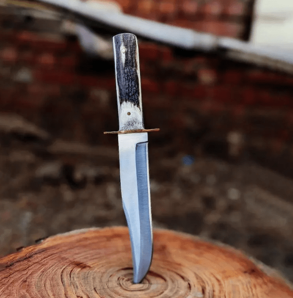 Handcrafted Bowie Knife | Stainless Steel Hunting Knive with Stag Handle | Survival Knife Gift for Him | Outdoor Bushcraft Tool - Image 2