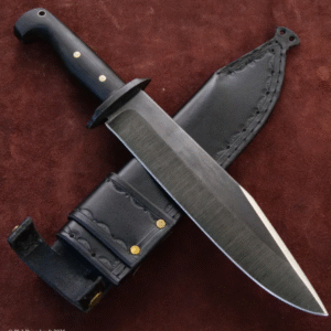 Tercio Raider, 10" Full Tang Bowie Knife. Leather Sheath, Micarta Grip