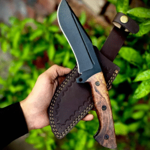 Hunting Bowie Knife, Black Smith Knife, D2 Steel Bushcraft & Survival Knives, Hiking Outdoor Camping Knife Gifts for Men, Father's Day Gifts