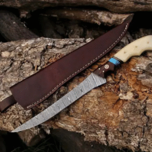 13"Custom Hand Forged Damascus Steel FISHING CHEF FILLET Personalized Knife Gift For Groomsmen Birthday Gift Anniversary Gift Christmas Gift