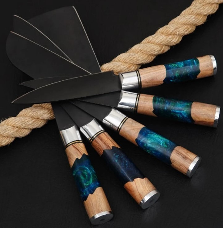 Handmade Chef Set ,kitchen Set Best Gift for Mother, wife ,sister and Chef Friend on Christmas ,Birthday and Wedding with Leather Cover - Image 2