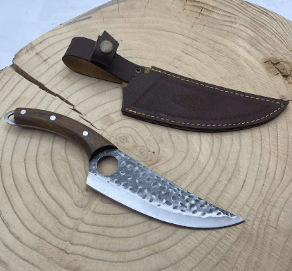 Hand Forged Viking Boning Knife: Full Tang Chef Knife with Sheath - Image 2