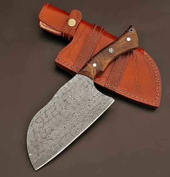 Hand Forged Damascus Steel Chef Cleaver Knife, Kitchen Knives | Chef Knives, Handmade Luxury Damascus Knife Gift for him, Gift for her - Image 4