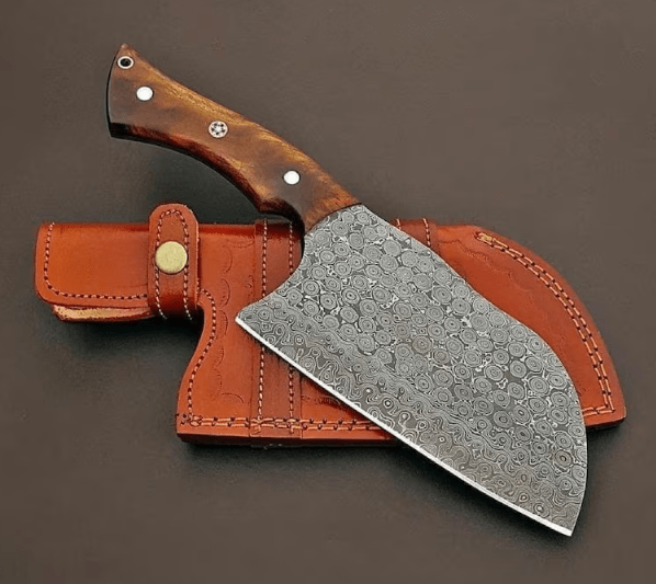 Hand Forged Damascus Steel Chef Cleaver Knife, Kitchen Knives | Chef Knives, Handmade Luxury Damascus Knife Gift for him, Gift for her