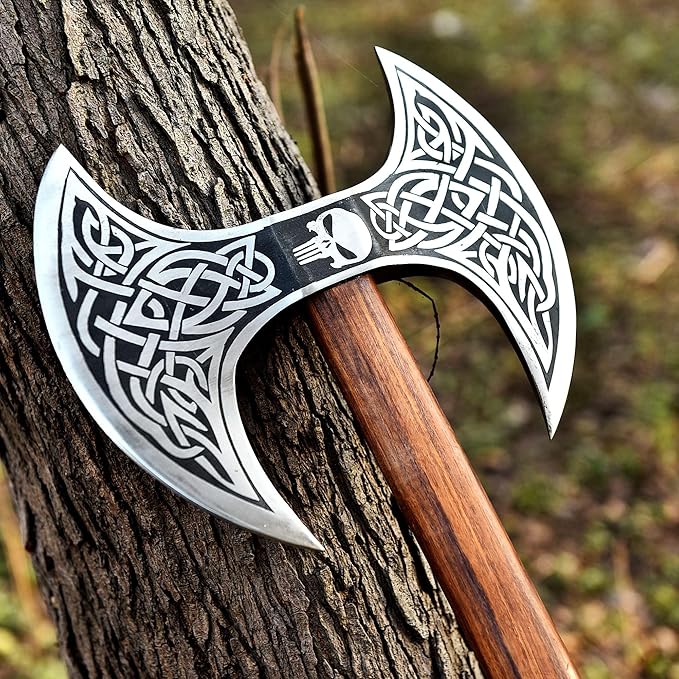 Viking Axe Double Sided Axe Viking Axe Real Double Head Axe Viking Warrior Axe Medieval Axe Real Medieval Axe Christmis Gift - Image 7
